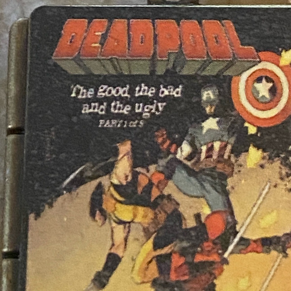 Vintage Style Deadpool Marvel Classic Comic Book Necklace-18in Bronze Chain -New - Picture 3 of 10